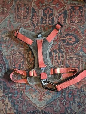 KURGO Gray & Pink Coral Journey Dog Harness Size Medium